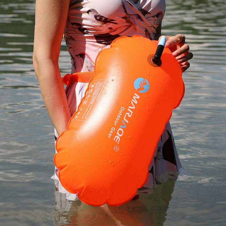 High Viz Swim Bubble Open Water Swimming Training Inflated Safety Buoy Float
